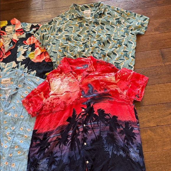 Lot of six Goodfellow 2XL short sleeve button-down shirts, 100% rayon. - Picture 4 of 5